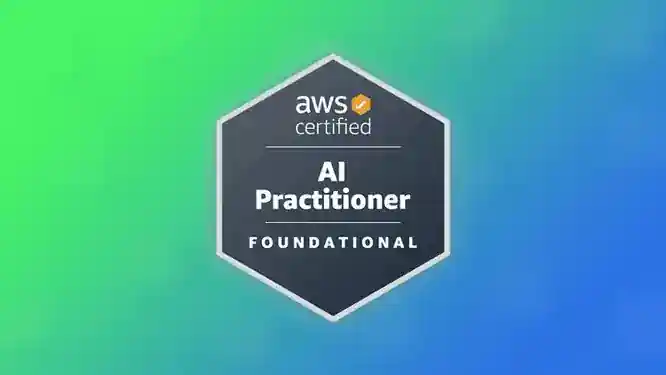 Illustration representing AWS AI concepts and certification