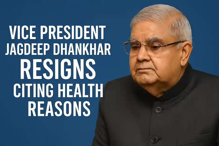 A formal portrait of Vice President Jagdeep Dhankhar.