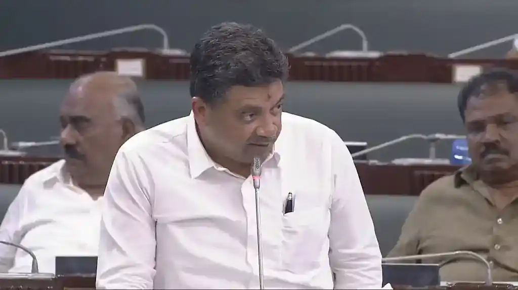 Minister PTR Palanivel Thiagarajan speaking about the Tamil Nadu FiberNet scheme