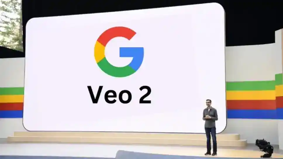 Google Veo 2 AI video generation model logo or concept art