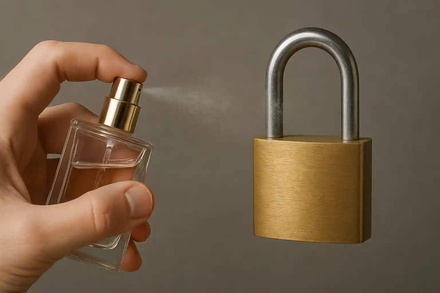 Conceptual image of password security or network attack