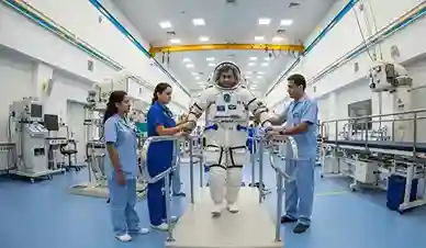 Shubhanshu Shukla taking his first steps during rehab after returning from space
