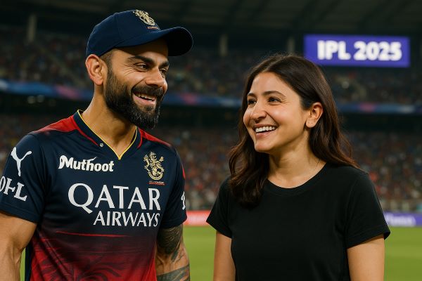 Virat Kohli and Anushka Sharma share emotional hug after IPL win