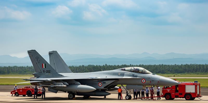 British F-35B Lightning II fighter jet at Thiruvananthapuram airport